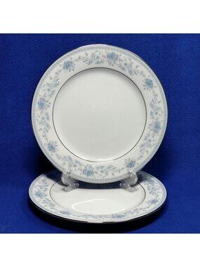 Noritake Blue Hill Salad Plate 8" Pattern 2482 Cottagecore Wedding Set of 2